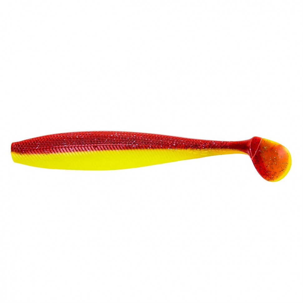 Виброхвост Helios Trofey 5.5"/14 см, цвет Red Lemon 4 шт HS-25-050 , 